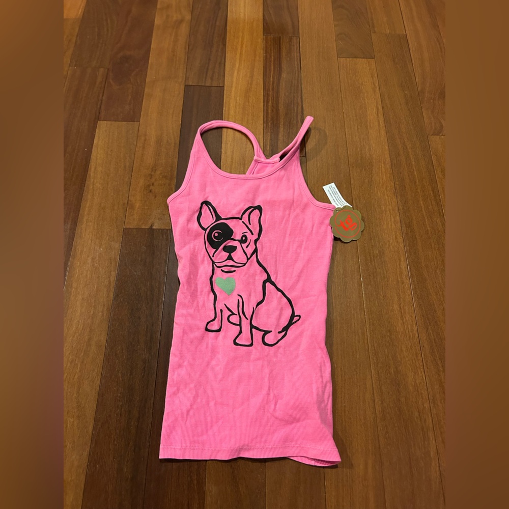 TOTAL GIRL ribbed top with spandex, in pink size XL ( 14/16) NEW